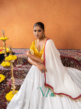 White & Yellow Chaniya Choli